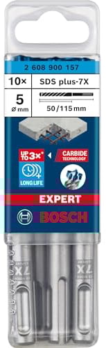 Bosch Drill Expert SDS-plus-7X - Broca para martillo (5 mm, 10 unidades)