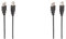 Ewent Cavo Stampante USB 2.0 Cavo USB A Maschio a B Maschio, Doppia Schermatura AWG 28, per HP, Epson, Canon, Lexmark, Samsung, Xerox 1 metro, nero (Confezione da 2)