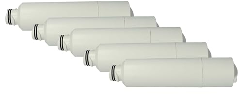 vhbw 5x Wasserfilter Filterkartusche Filter kompatibel mit Samsung RF25HMEDBBC, RF25HMEDBSR, RF25HMEDBWW, RF24-Series French Door Kühlschrank