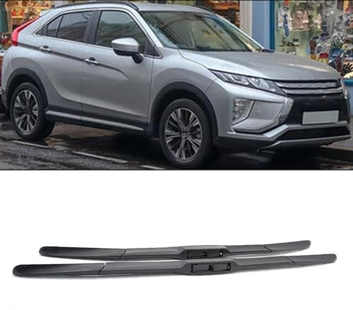 HESHS Scheibenwischer für Mitsubishi Eclipse Cross 2017-2023,Vorne Und Hinten Wischerblätter Set Teile Ersatzwischblätter