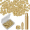 120 pièces inserts filetés m3, d'écrou en laiton M3 x 4 x 5 inserts chauffants m3, 1 pointe d'inserts thermorégulés M3 et 1 adaptateur de soudure, inserts filetés métal pièces d'impression 3D