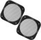 ULTECHNOVO Cubierta para Altavoz De Audio 4 Cubiertas Negras para Rejilla De Altavoz Protector Cuadrado De Plástico para Subwoofer para Coche 2 Uds.