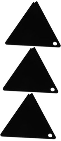 jojofuny 3stücke Snowboard Wachs Abziehklinge Aus Acryl Dreieckiger Schaber Für Effektive Wachsentfernung Und Schneesportzubehör Robust Und Langlebig Für Snowboard-tuning Und Pflege