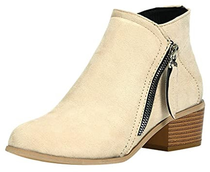 sconti Stivali da Moto Stivali Donna con Tacco Largo Cowboy Boots Stivali Donna Pelle Stivaletti Donna Stivaletto Texano Donna Basso Stivali con Tacco Donna di