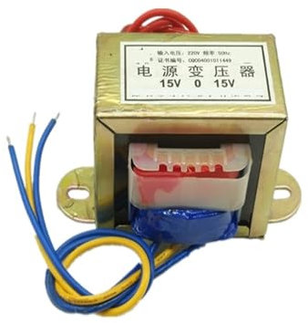 BADIKA Ei-Leistungstransformator EI66-50W Transformator 50W/VA 220V auf 6V/9V/12V/15V/18V/24V/doppelte Spannung (Ausgang 3 Drähte) AC-Stromversorgung(AC9V)