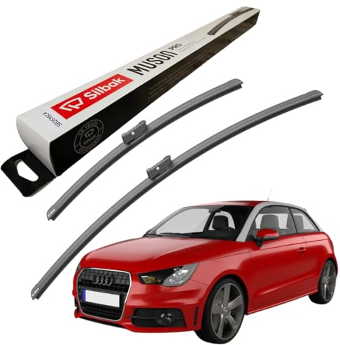 Silbak Windscreen Wipers, fits for AUDI A1 (05/2010-10/2018) Front Wiper Blades, 600mm/400mm