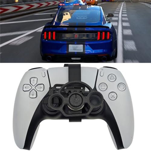 LiLiTok Mini-Lenkrad für PS5 Pro und PS5 Slim Game Controller, 3D-Druck Mini-Lenkrad Ersatz Zubehör für Playstation 5 Slim und Playstation 5 Pro /P5 Rennspiele