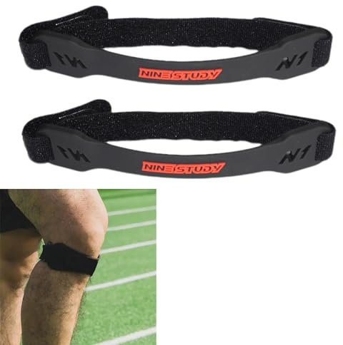 syiyunran Rodillera para el tendón rotuliano, 2 unidades, color negro, para caminar, fútbol, baloncesto, correr, saltar, tenis, tendinitis, voleibol y sentadillas profundas