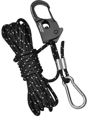 Corde Extérieure - Cordes Réfléchissantes en Nylon,Cordes De Vent pour Tente avec Tendeurs en Aluminium,pour Randonnée Abri Escalade Kayak Bâche Auvent Fil à Linge Pique-Nique Jardin