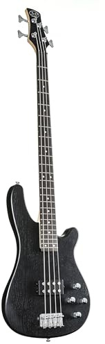 J & D 200 MM Trans Black 4 Saiter E-Bass mit MM-Style Humbucker und aktiver Elektronik