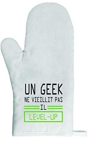 Gant de Cuisine manique Geek Level up