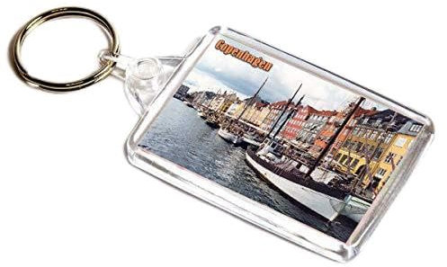 AWS Schlüsselanhänger Copenhagen Souvenir Dänemark København Key Ring PVC