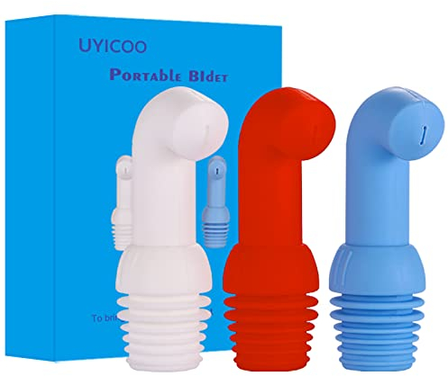UYICOO Travel Bidet, Portable Bidet for Toilet, Personal Handheld Shattaf Bidet Water Sprayer for Women Perineum Baby Cleaning, Outdoor, Camping, Driver