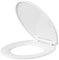 Plastic Toilet Seat White Bathroom - Includes Fittings, Standard Toilet Seat Size | Easy Clean & Wipe, Smooth Surface | Heavy Duty & Easy to Install | Durable Quality & Long Lasting