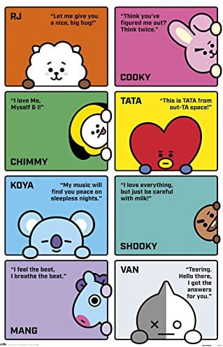 empireposter BT21 - Poster - Characters