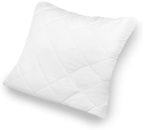 Julido Microfaser Kissen, 70x90 cm, Gesteppt, 800g Füllung, Allergiker geeignet, Waschbar, Weiß, Öko Tex Standard 100 Zertifiziert, Flauschig, Hygienisch Vakuumverpackt