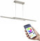 EGLO connect.z Smart-Home LED Pendelleuchte Fraioli-Z, ZigBee, App und Sprachsteuerung Alexa, Lichtfarbe einstellbar (warmweiß-kaltweiß), RGB, dimmbar, Alu Hängelampe nickel-matt