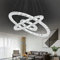 XMTECH LED 72W Kristall Design Hängelampe Deckenlampe Pendelleuchte Kreative Kronleuchter Hängeleuchte Drei Ringe Lüster - Kaltweiß