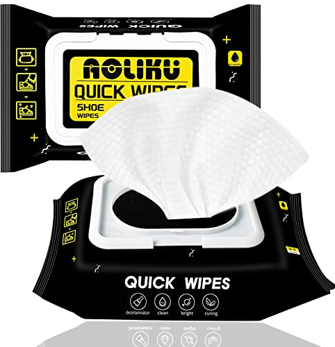 Disposable Shoe Wipes,30 Count Cleaner Quick Wipes,Super Cleaning Ability Sneaker Wipes,Rich in Multiple Active Decontamination Ingredients Wipes For Sneaker,Travel Portable Remove Dirt&Stains(2 Pack)