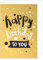 Edition Seidel Premium Geburtstagskarte mit Goldprägung und Umschlag. Glückwunschkarte Grusskarte Billet Karte Geburtstag Happy Birthday Mann Frau Sprüche Gold (G2328 SW022) (Design 1)