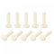 sourcing map 30pcs Nylon Vis mécaniques, Fente Tête Cylindrique Fixation Boulon M8x30mm