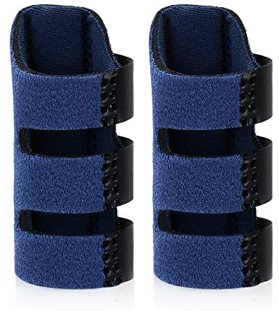 Echify Finger Splint - 2pcs Upgraded Finger Support Trigger Finger Brace with 3 Adjustable Fixing Belt Mallet Finger Splints for Straighten Broken Bent Finger & Arthritis Pain Relieve