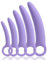 Qaveuny Beckenboden-Muskel-Dilatator-Trainer-Set, Beckenboden-Massagegerät für Frauen, Beckenboden-Stärkungsgerät, Violett (mit Aufbewahrungstasche), 5 Stück