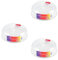 HOMESHOPA 25Cm Microwave Plate Cover, 3 Pack Microwave Splatter Guard Lid with Steam Vents, Plastic Transparent Ventilated Food Plate Dish Cover Kitchen Cooking, BPA Free & Dishwasher Safe