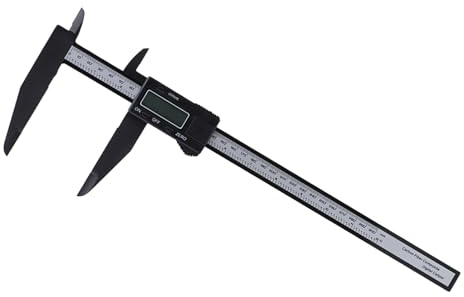 Calibrador a Vernier, Calibrador de Regla Digital Calibrador Digital, Calibrador de Calibre Digital Electrónico Herramienta para la Carpintería de la(Pinza de carbono de mordaza larga de 300 mm)