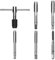 Jazooli 6pc Hand Tap Tapping Set Screw Thread Taps T-Wrench Reamer M6-M12 Twist Cutting Threading Drill Bit Kit Set for Damaged Thread, M6, M7, M8, M10, M12