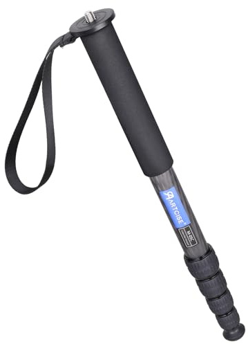 ARTCISE M05C Monopode de voyage compact et léger en fibre de carbone pour caméscope vidéo DSLR Canon Nikon Sony 171 cm