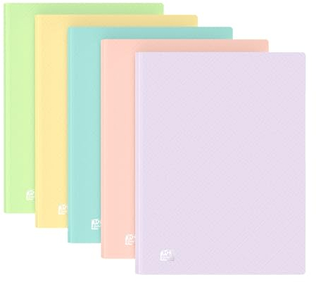 Oxford Sicht-Buch A4, Urban, Präsentations-Mappe mit 40 Hüllen, blickdicht sortiert pastell, 10 Stück