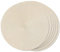 DIioee Tovagliette Intrecciate Rotonde Set di 6 Sottopiatti per Tavoli da Pranzo Tovagliette Antiscivolo Lavabili nel Tessuto 15 Pollici (Beige)