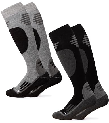 Occulto Herren & Damen Merino Skisocken 2er Pack (Modell: Toni)