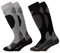 Occulto Herren & Damen Merino Skisocken 2er Pack (Modell: Toni) Schwarz Grau 43-46