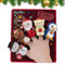 Ruyeiig Kinder-Fingerpuppe, Fingerpuppen-Spielzeug | 5X Weihnachtsgeschichten-Fingerpuppe,Cartoon-Storytelling-Fingerpuppe, Weihnachtsmann- -Charakter-Fingerpuppe für Kinder, und Mädchen