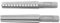 2-teiliges HSS MT2-Kegel-Reibahlen-Set, Gerade, 1,5 X 12,5 Cm, Zum Bohren von Schnellarbeitsstahl-Reibwerkzeugen
