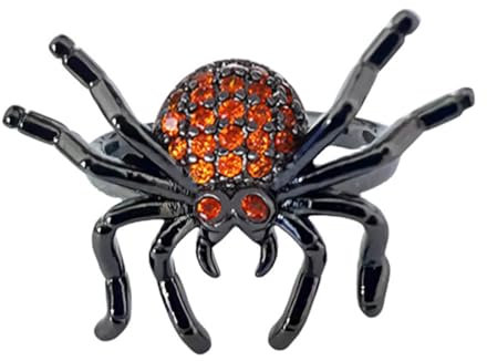 COLLBATH Spinnen ring Ringe Schmuck Fidget spinner Gothic-Punk-Ring Reize Fingerring Vintage-Ring Retro-Ring Vintage Ring Spinnenknöchelring Punk-Stapelspinnen-Knöchelring Zinklegierung