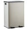 CASABEL Cubo de Basura Cocina Reciclaje 60L – 2x30L Doble Compartimento con Pedal, Acero Inoxidable Gris, Cubos de Basura de Reciclaje, Tapas Silenciosas, Cubos Extraíbles.