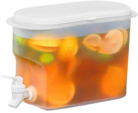 Distributore di bevande per frigorifero con beccuccio, fontana per tè ghiacciato per frigorifero - grande capacità 2,8 l serbatoio per bevande per cucina casa all'aperto festa