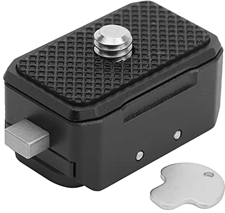 Bognajin Aluminum Quick Release Mount Adapter Base, Quick Release Mount Base with Action, Camera Mount Interface with Skid Pad, 14in/ Screw for Tripods Monopods