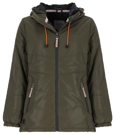 Coastguard Damen Steppjacke reflektierend mit Kapuze - Gesteppte Jacke unifarben