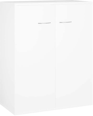 Emmtore Aparador de Madera contrachapada Blanco 60x30x75 cm