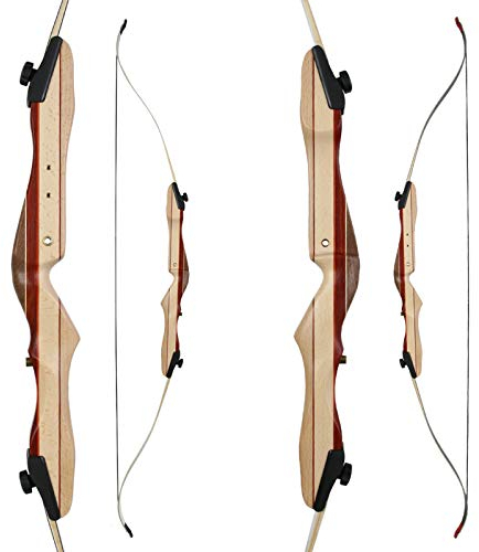 RAGIM Recurvebogen, Bogen, Sportbogen, Take Down Black Wildcat Plus Plus 66 36 lbs, Rechtshand