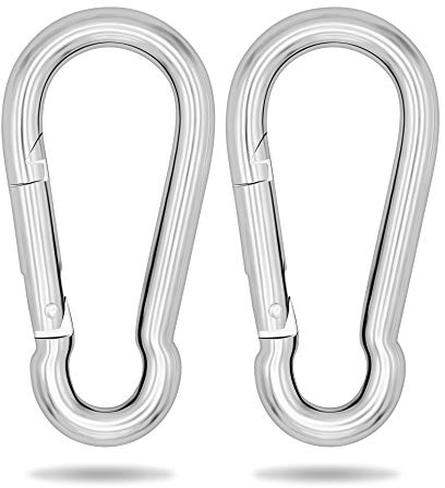 everlar® Karabinerhaken Groß I 10mm 2 STK. I Sicheres & Einfaches befestigen I Carabiner, Karabiner Groß, XXL I Karabiener Für Schaukel, Sonnensegel, Haus, Garten, Hobby & Beruf