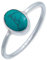 mantraroma Silber Ring Damen 925 Türkis Edelstein türkis schlicht modern
