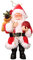 Amosfun Dekofigur Weihnachtsmann Figur Anhänger Harz Nikolaus Tischdeko Miniatur Puppenhaus Handwerk Bonsai Terrarium Fairy Garden Figuren Ornament - Rot ca. 20 x 12cm