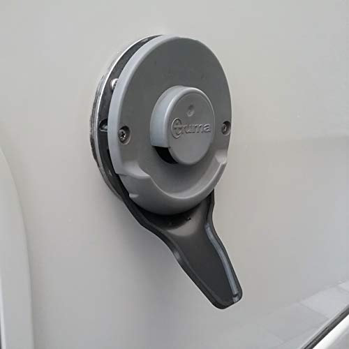 MaJoCompTec DRIPGUIDE Kondenswasserablauf | Kaminschild Ablauf für Kamindeckel Kaminabdeckung | Zubehör für Abgaskamin der Heizung an Wohnmobil Caravan (Schwarz, DRIPGUIDE Truma XL)