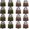 YOOHUA 16 Stück Kuh Pferd Schaf Weide Kupfer Glocken Kleine Messing Glocken Rinder Ziege Bauernhof Laute Bronze Glocke Langstrecke Pferd Schaf Eisen Glocken, 2 Farben