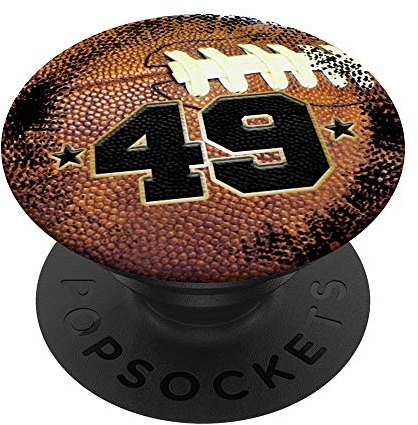 American Football Trikot Nummer 49 Forty Nine PopSockets mit austauschbarem PopGrip